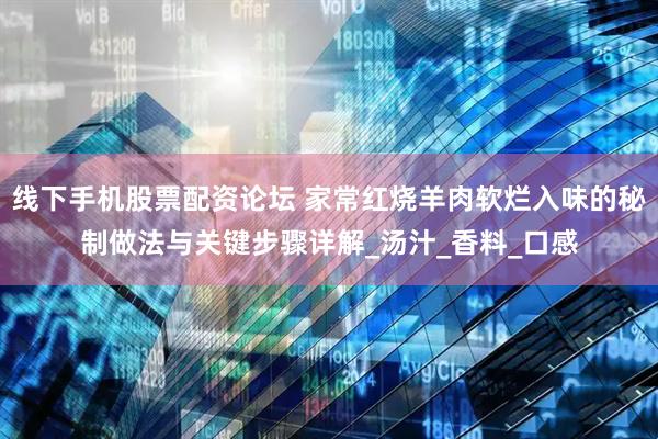 线下手机股票配资论坛 家常红烧羊肉软烂入味的秘制做法与关键步骤详解_汤汁_香料_口感